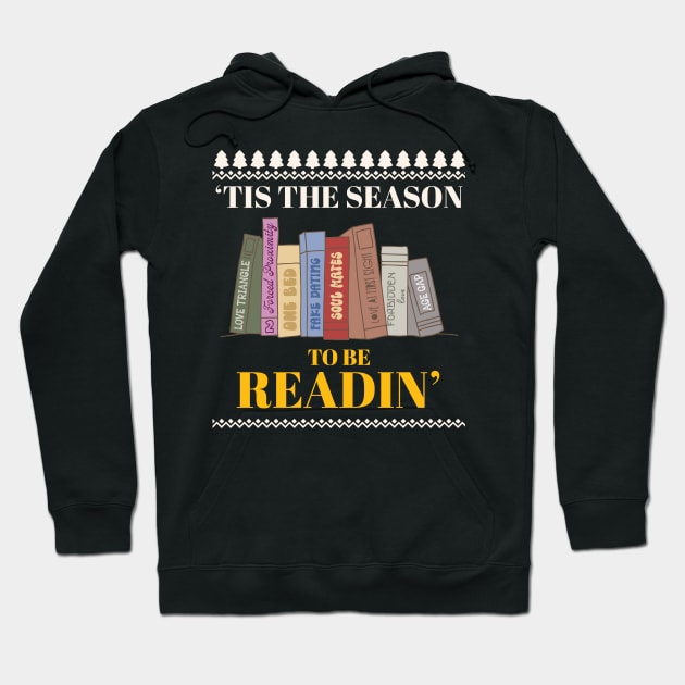 Bookish book Christmas holiday gifts & librarian gift for book nerds, bookworms Hoodie by OutfittersAve